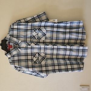 Montage Mens shirt XXL  blue, grey and white color